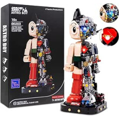 BRICKKK Pantasy Astro Boy Building Set, Cool Building Kits for Adults, Creative Collectible Model for Home or Office, Birthday Gift for Teenagers (1258 Pieces) (Light Kit Edition)