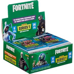 Panini Fortnite 098204 kolekcionējamās kartītes, 24 pastiprinātāji daudzkrāsainā displejā