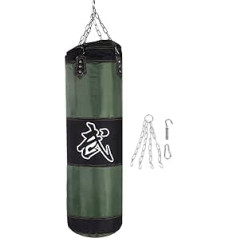 Boxing Punch Bag Chain Ceiling Hook Muay Thai Martial Arts Punching Heavy Bag Heavy Duty Punch Bag with Chains for Boxing Training Fitness Sandbag