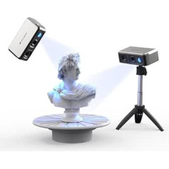 3DMakerpro Seal 3D skeneris, pārnēsājams 3D skeneris ar 0,01 mm precizitāti, 24 bitu krāsu kamera, nekustīgi optiskie objektīvi, 10 kadri/s skenēšanas ātrums, mini 3D skeneris — Premium komplekts