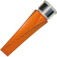 Fiskars 1001615 Rotācijas skaldīšanas ķīlis, rūdīts tērauds (kalts), polimēra virsma ar metāla gredzenu, oranža, SAFE-T
