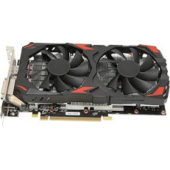 Topiky RX 580 Graphics Card Gaming Mining Card 8GB GDDR5 256bit Support 8K 16 PCI Express 3.0 3X DP HDMI DVI Dual Fan Cooling for Home Office