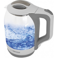 EKK025W Esperanza electric kettle yukon 1.7 l glass white with led light