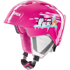 Uvex manic penguin children's ski helmet pink 46-50