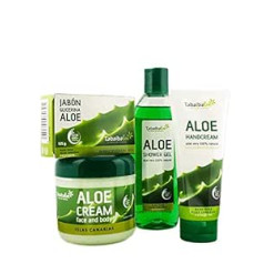 TABAIBA, Aloe Vera pack Reisetaschen Set Bad und Körperpflege Kosmetik Natürliche, 1 stück