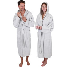 Betz BERLIN Terry Towelling Bathrobe with Hood for Men and Women 100% Cotton Sauna Bath Robe Long Bathrobe Sauna Gown