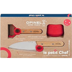 Opinel Le Petit Chef, 3 gabalu bērnu virtuves nažu komplekts., pelēks, m