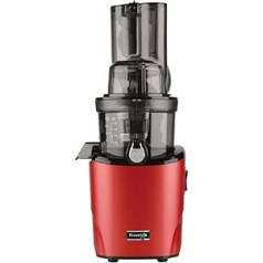 Kuvings | Juicer | REVO830 | Slow Juicer | Double Filling Opening | Automatic Cutting System | Includes Smoothie & Sorbet Filter Set | Dark Red Matt