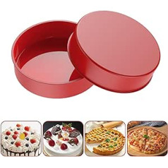 2 Stück 20,3 cm Kuchenformen zum Backen, Silikon-Kuchenformen, runde Kuchenform, Kuchenformen zum Backen, Schichtkuchen, Käsekuchen, Chiffon-Kuchen, Schokoladenkuchen, Pizza, Kuchen (20,3 cm)