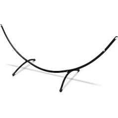Amanka Hammock with Metal Frame - 300 x 100 cm Garden Hanging Lounger for Outdoors