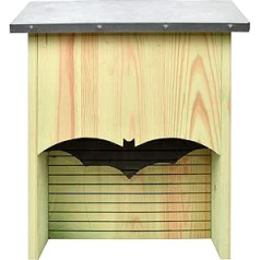 Esschert Design Bat House Nesting Box Hotel Nesting Box Koka cinka jumts