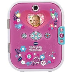 VTech Kidisecrets Selfie Music 2.0 — bērnu dienasgrāmata ar 2 kamerām, MP3 atskaņotāju, sejas noteikšanu, gaismas efektiem un daudz ko citu — bērniem vecumā no 6 līdz 12 gadiem