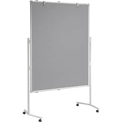 MAUL MAULpro prezentācijas dēlis Tekstila virsma pelēka P x A 1200 x 1500 mm