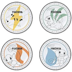 ABYSTYLE - Pokemon Set of 4 Plates Starter + Pikachu