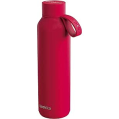 Quokka Solid ar turētāju Cherry Red nerūsējošā tērauda termopudele ar turētāju 630 ml