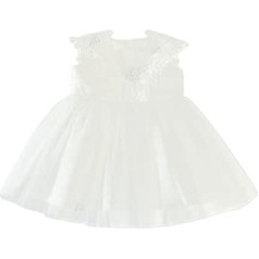 Zahur Newborn Christening Dress Half Sleeve Lace Christening Dress