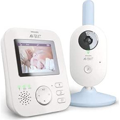 Philips Avent bērnu monitors SCD835/26 300 m FHSS zili balts digitālais 50 m FHSS 2,4 GHz