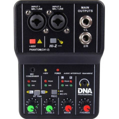 Dna Professional DNS mix 2 - 2 kanālu hi-fi analogais mikseris ar interfeisu