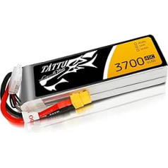 TATTU 3700mAh 14,8V 45C 4S1P Lipo akumulatoru komplekts FPV sacīkšu kvadrokopteriem