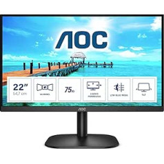 AOC 22B2H — 22 collu FHD monitors (1920 x 1080, 60 Hz, VGA, HDMI) melns
