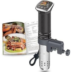 KitchenBoss Sous Vide Garer Stick Precīzijas plīts Precīza: G322T Precīzijas katla temperatūras iestatījums IPX7 Ūdensizturīgs LED displejs Iegremdējamais niršanas cikulators 3D cirkulācija Īpaši kluss