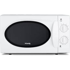 H.Koenig VIO6 Mikroviļņu krāsns / 20 L ietilpība / šķīvja diametrs 24,5 cm / 5 programmas / atkausēšanas funkcija / 700 W / balts