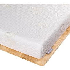 Newentor® Hard Topper 180 x 200 cm - 2-in-1 Hardness H3 and H4 Gel Fixed Topper - 7 cm Height Mattress Topper Oeko-Tex Certified, Cover Washable