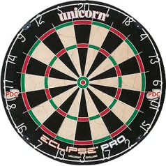 Unicorn Eclipse Pro, Professional Bristle Dartboard with Competition Quality Sisal, Spider and Number Ring, Professional Dart Board for Adults