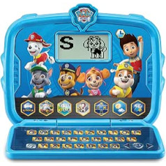 ‎Vtech VTech Paw Patrol Learning klēpjdators — mācību dators ar oriģinālajām ķepu patruļas balsīm un spēles burtu, ciparu, loģikas un daudz ko citu apguvei — bērniem vecumā no 3 līdz 6 gadiem