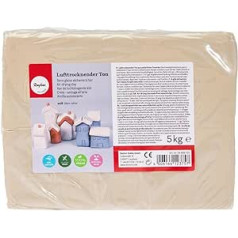 Rayher 34468102 Gaisa žāvēšanas māls, balts, 5 kg maiss