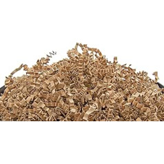 YOTEI SPIRIT® 2,5 kg sasmalcināts kraftpapīrs dāvanu kastītei — pildījuma materiāls iepakojumiem, groziem, kārbām un iesaiņojumam — aizsardzība un dekorēšana (2,5 kg, spēks)