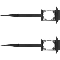 YARNOW Solarlandschaftslicht Solarleuchten Garten im Freien 2 Packungen Solarbetriebene Landschaft Leuchtet Erdspie? Lichter für Rasen Terrasse Hof Weg Gehweg Führte Auffahrt Sideway