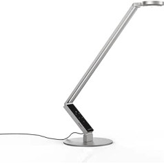 Luctra Table Pro 2 Radial Base LED Schreibtischlampe, biologisch wirksames Licht, dimmbar, 929123, silber