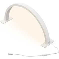 Yopyuenn Crescent Moon Nail Desk Lamp, LED Professional Nail Light Lash Light, 3000-6000 K aptumšojama galda lampa ar 3 spilgtuma režīmiem, Skaistumkopšanas salona gaisma skropstām, Kosmetologi