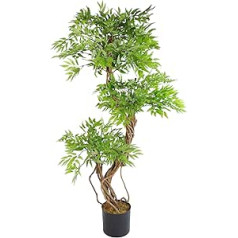 140cm Artificial Japanese Fruticosa Ficus Artificial Tree with Plain Plastic Pot