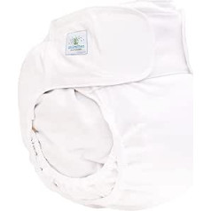 Blümchen - Children's & Adults Cloth Nappy V2 (2-in-1 Incontinence Nappy) - White Size L (Adult) Waist 85-130 cm