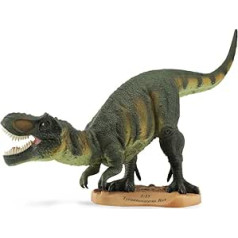 CollectA Tyrannosaurus Rex rotaļlietu ar pamatni | 36" G x 17,5" A | (Mērogs 1:15) | #88255 (-) Dinozaura modelis, zaļš, M