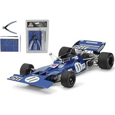 TAMIYA 12054 1:12 Tyrrell 003 1971 Monaco GP + instrumentu komplekts - plastmasas komplekts, plastmasas komplekts ar piederumiem, plastmasas modeļu ēka, plastmasas modelis, modeļu izgatavošana