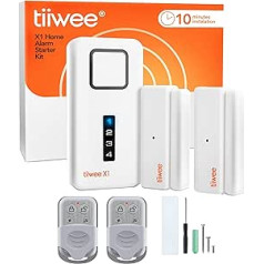 tiiwee Home Alarm System Kits, Alarm System with Window or Door Sensors and Remote Control, Expandable, Alarm Mode or Notification Mode