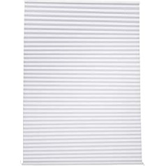 Amazon Basics Pleated Roller Blind, No Pull Chain, No Drilling Required, 80 x 120 cm, White