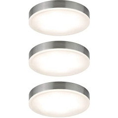 Paulmann 93564 LED Möbelleuchte Unity rund iesk. 3 x 4,5 vatu Schrankleuchte Eisen spēja Schranklicht Metall, Acryl Küchenlampe 2700 K