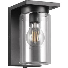 Trio Leuchten Ardila 211660132 Outdoor Wall Light Die-Cast Aluminium Anthracite Glass Clear Excl. 1x E27 Twilight Sensor