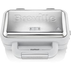 Breville VST070X Jumbo Sandwich Toaster, 18/8 Stainless Steel, White