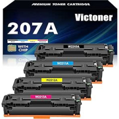 207A 207X MFP M283fdw Toner: Replacement for HP 207A 207X Color Laserjet Pro MFP M283fdw M282nw M255dw M283fdn M283 M282 M255 With Chip W2110A W2210X W22111 A A W221 2A W2213A