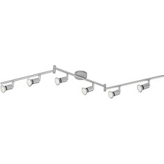 Briloner Leuchten, LED Deckenstrahler, Deckenleuchte, Deckenlampe, Spots, LED Strahler, Wohnzimmerlampe, Deckenbeleuchtung, Deckenlampe Wohnzimmer-Kinderzimmer-Schlafzimmer, schwenkbar