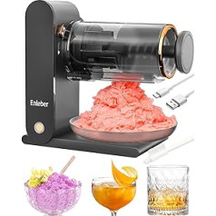 Enleber Slushy Maker un Slush Ice Machine, Crushed Ice Portable Premium Slush Machine un Electric Slushie Maker Blue, Slushy Ice Cream Make Yourself Black