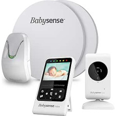 Jauns Babysense bērnu elpošanas kustības un video monitors