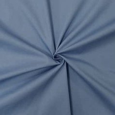 100% Cotton Poplin Fabric - Available in Over 20 Colours - Sold by Piece - Cotton Fabric Plain (3 m x 1 m46, Indigo Blue)