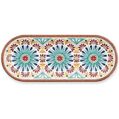 Epicurean Rio Medallion, aus Melamin, ovales Vorspeise-Tablett, 38 cm x 15 cm