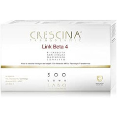 Crescina Labo Crescina Transdermic Link Beta 4 pilnīga ārstēšana, augšana un pret matu izkrišanu 500 vīriešiem 20 + 20 ampulas - 2018